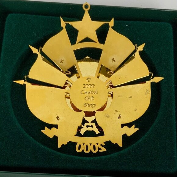 2000 Texas Capitol Ornament Reverse Seal Collectible Christmas Holiday Decor - Picture 4 of 4